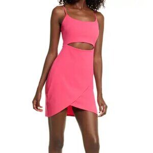 Lulus Cutout on the Town Cutout Body-Con Minidress